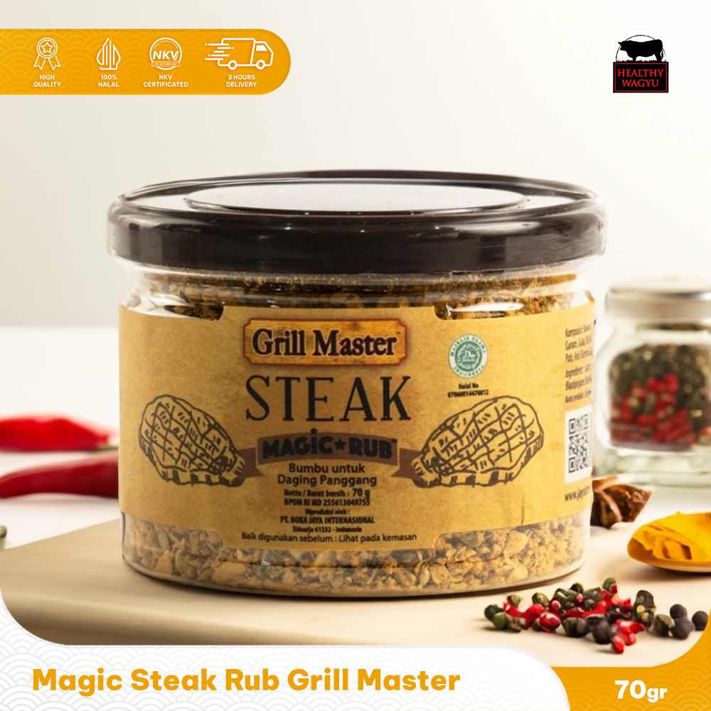 

Magic Steak Rub Bumbu Marinasi Steak 70gr Healthy wagyu