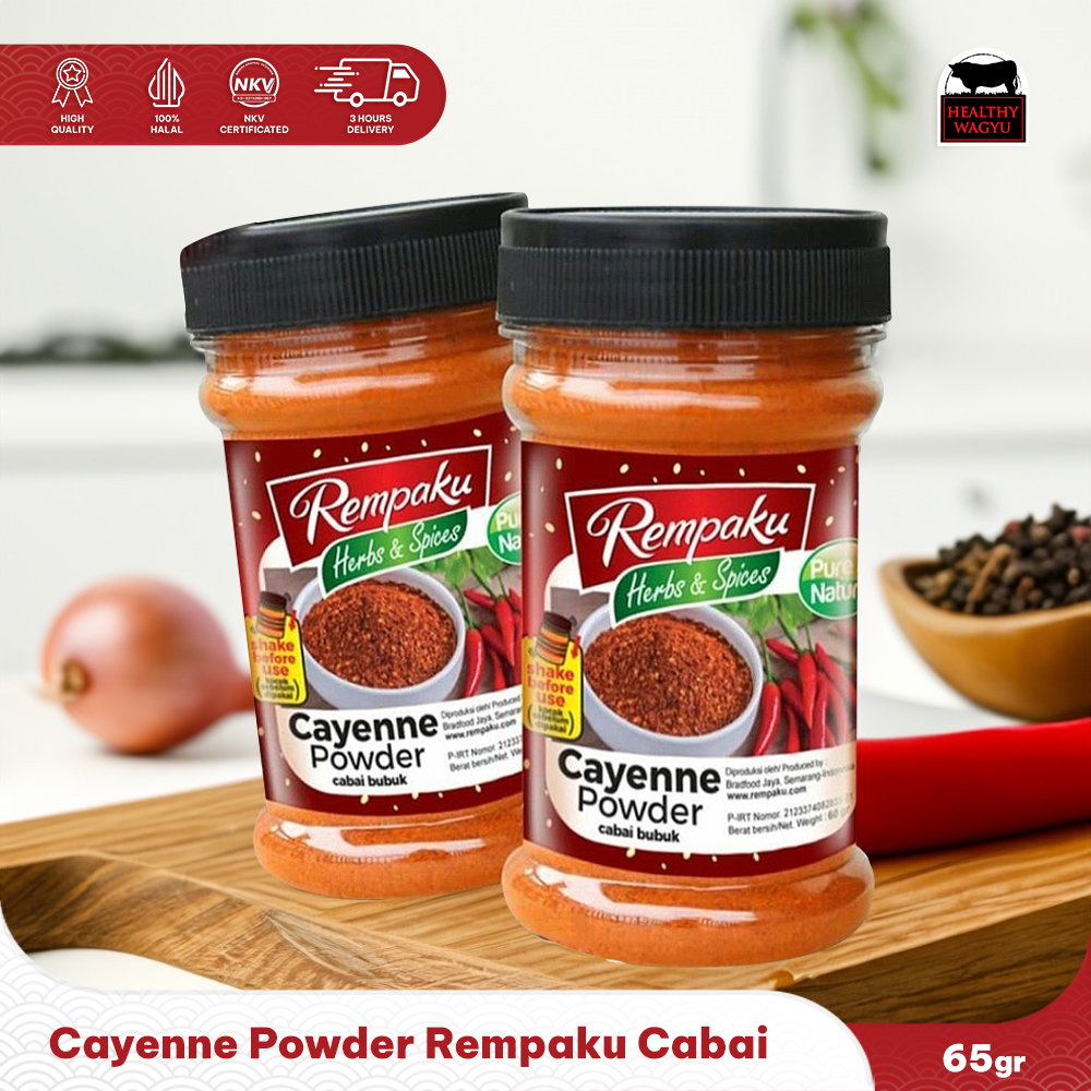 

REMPAKU CAYENNE POWDER /CABAI CAYENNE 65GR HealthyWagyu