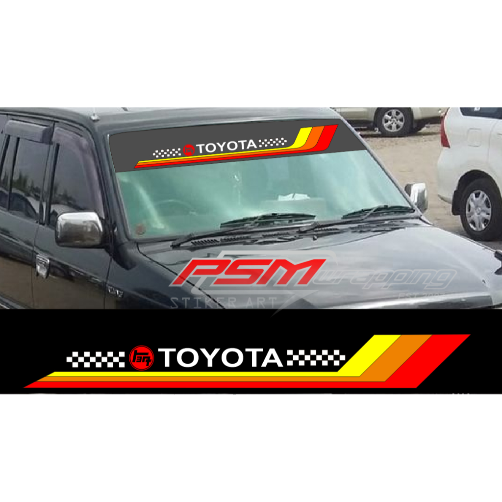 stiker poni mobil kaca depan KIJANG KAPSUL