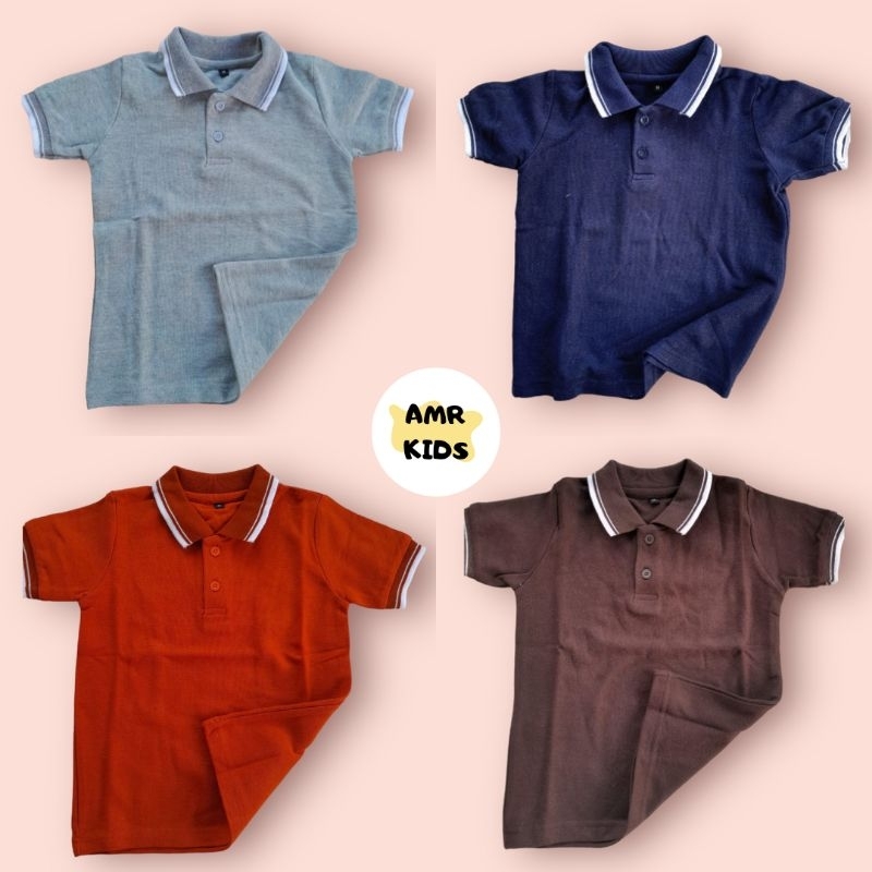 KAOS KERAH ANAK POLOS