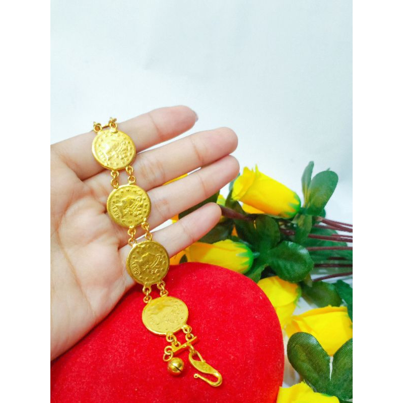 gelang koin rantai besar