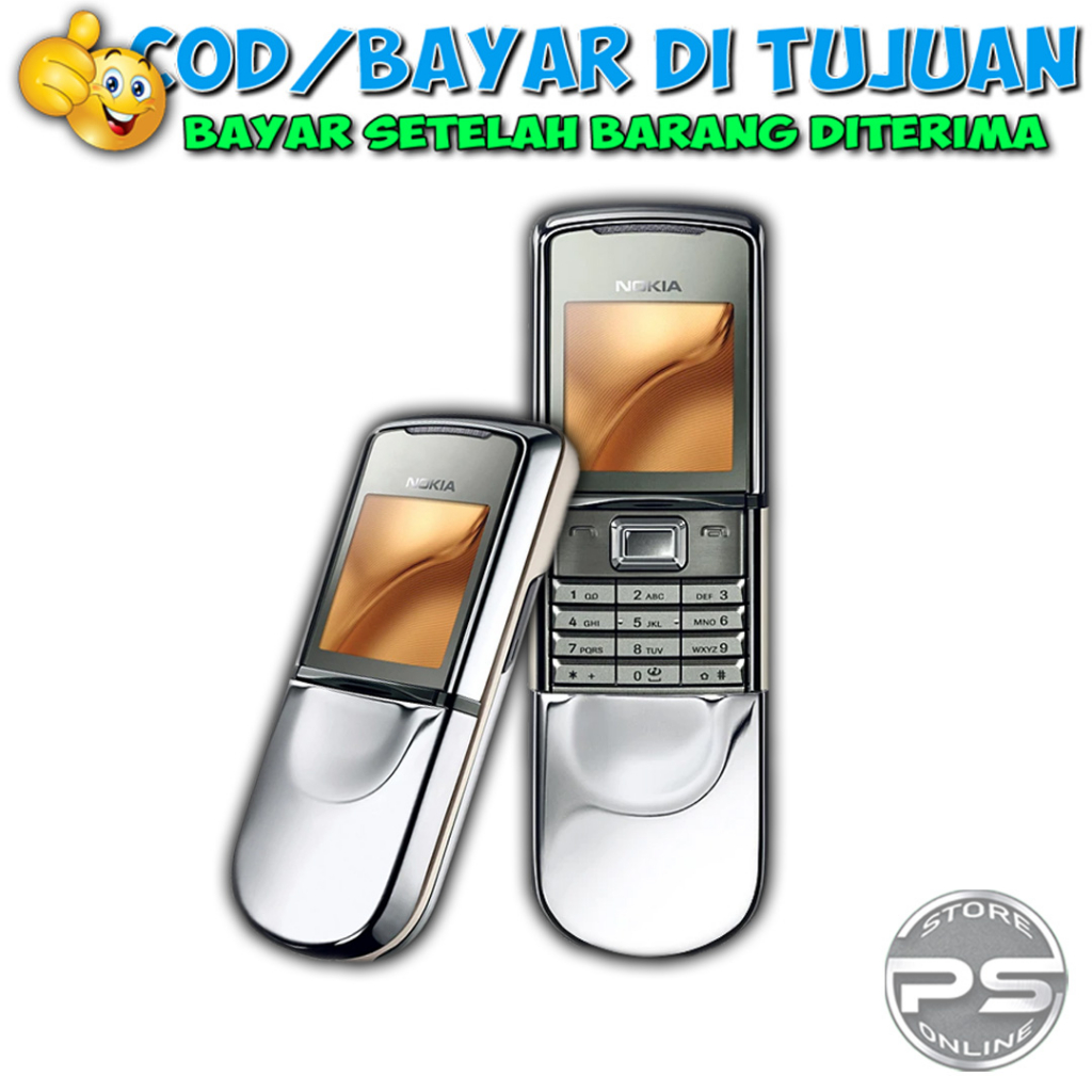 HP Nokia 8800 Sirocco - Single Sim - Mewah - Elegan - Bergaransi