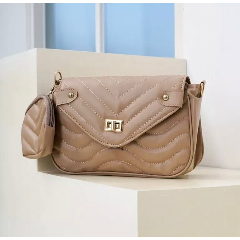 Lace bag choco