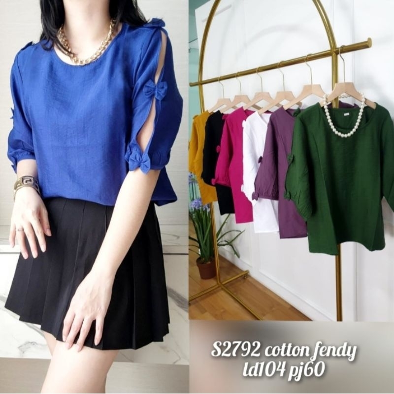 JC88 - Lolita Blouse Wanita Katun Premium