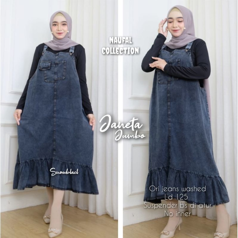 JANETA OVERALL BAJU KODOK WANITA JUMBO
