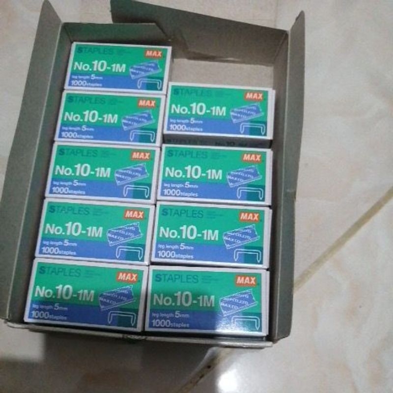 

isi stapler max no.10 Original isi staples max no.10