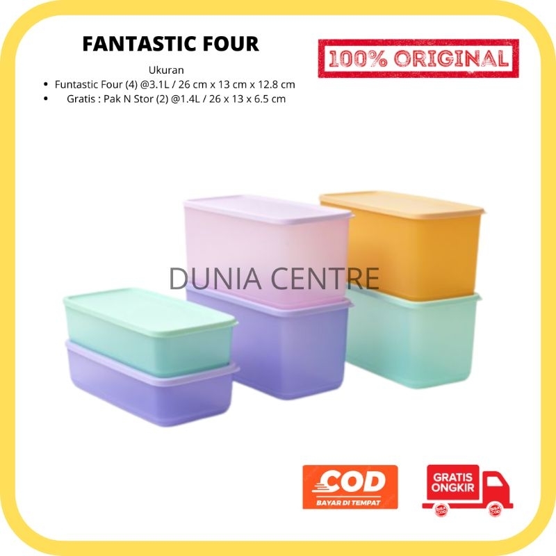 PROMO TUPPERWARE TOPLES FANTASTIC FOUR FREE ORIGINAL