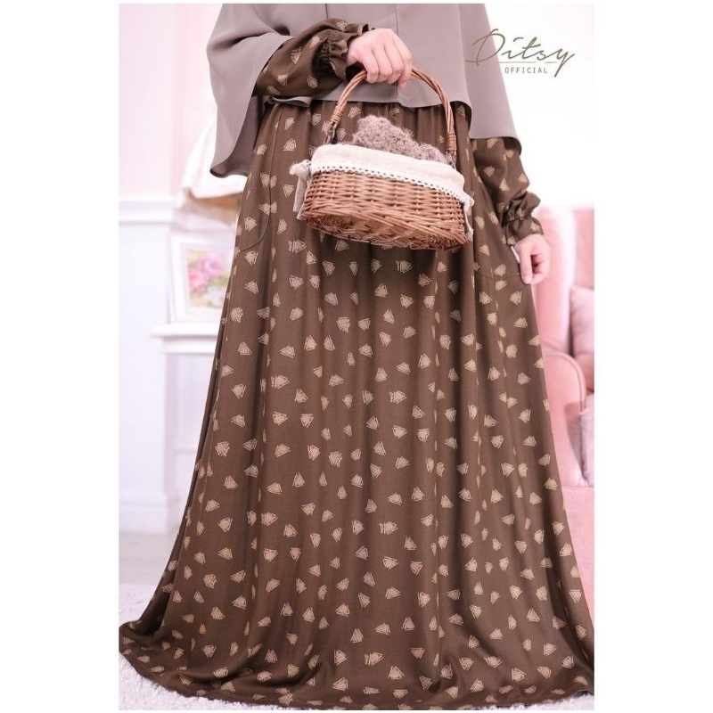 PL Ditsy Riven Choco size XL