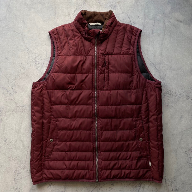 Vest/Rompi Golden Bear (maroon)/ bulu angsa