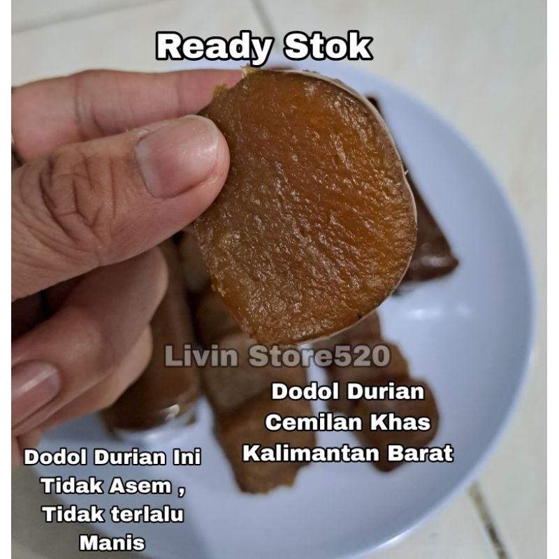 

Dodol Durian/Kue Durian/Lempok Durian Homemade Higienis Cemilan Khas KalBar 1kg&500gr