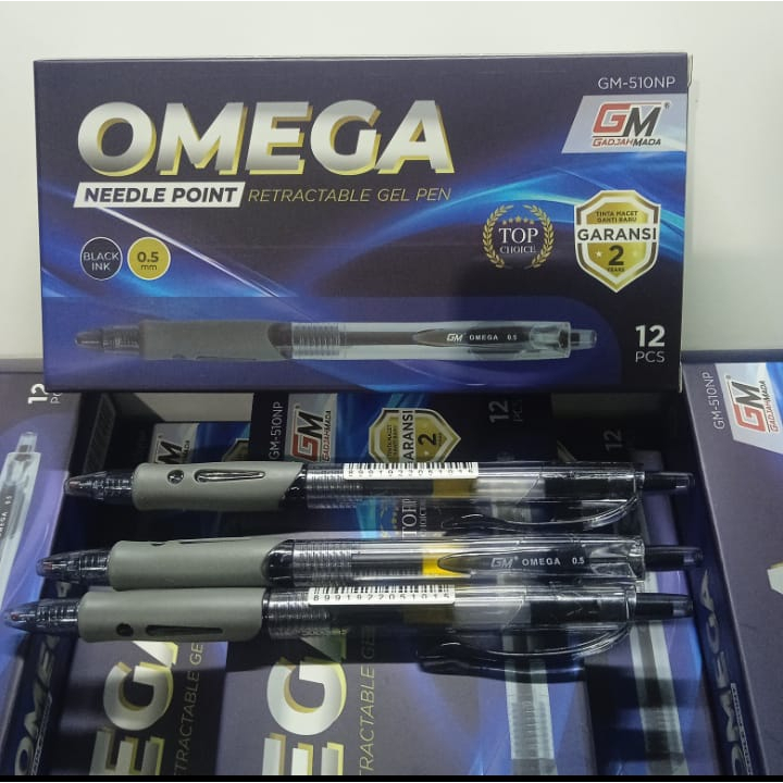 

Pulpen Gel Pen Cetek GM OMEGA Gel Pen isi 12 PCS