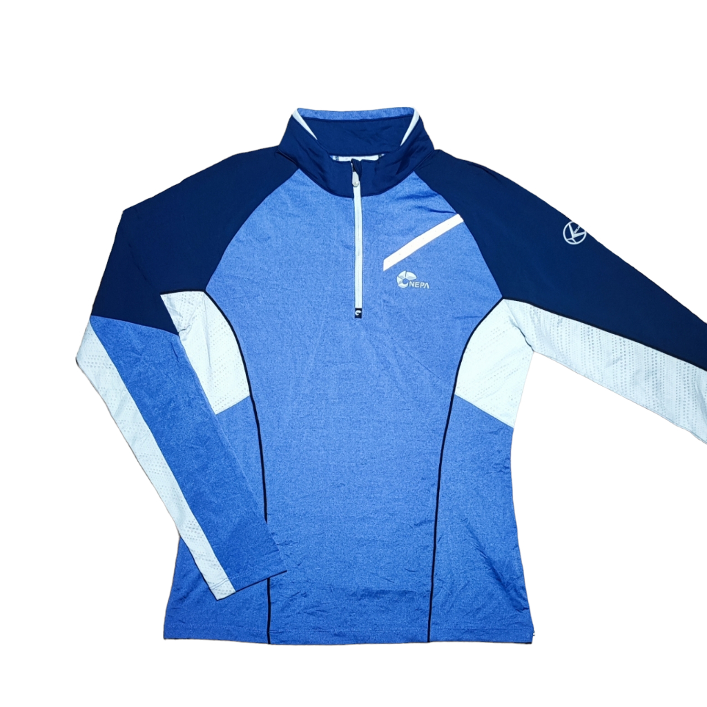 Kaos Baselayer Wanita NEPA EXTREME Trekking Half Zip Branded Preloved