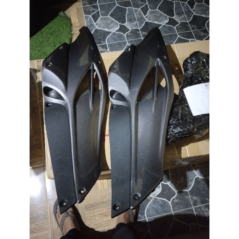 Cover aki warna abu2 hitam, blue shine skywave 125 cc Sgp