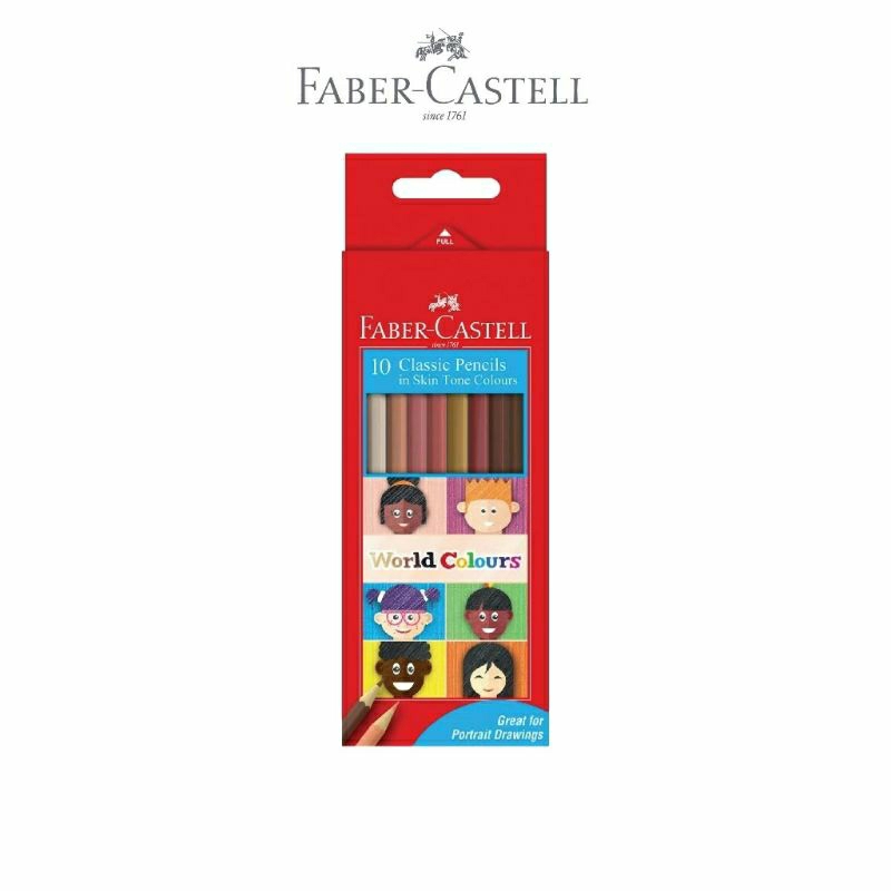 

pensil warna clasic skin tone 12 warna Faber-Castell