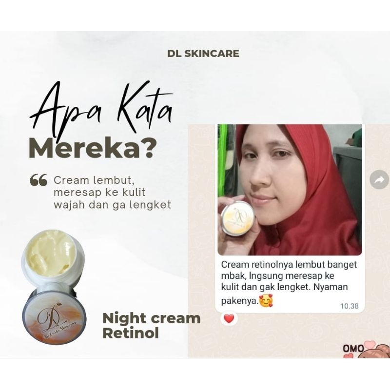 Cream Retinol Cream Malam Night Cream BPOM