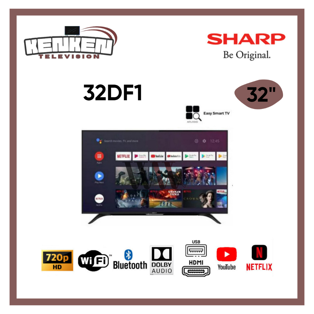 TV LED Smart 32DF1 LED Sharp 32 Inch Smart TV