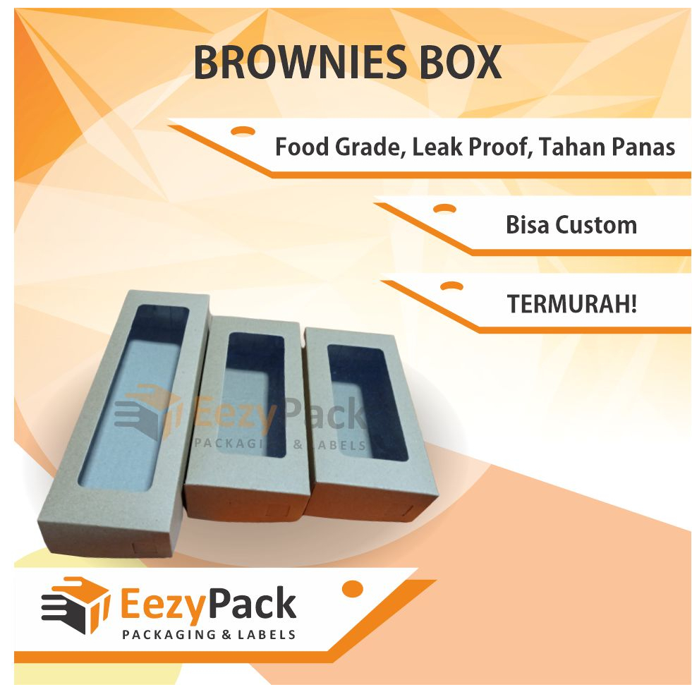 

(ISI 25)Brownies Box Dos Kemasan Roti/ Kotak Dus Bronis/ Pisang Nugget/ Kotak Sate