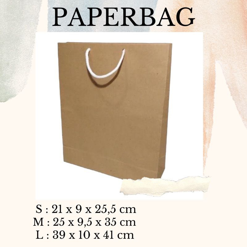 

PAPERBAG COKELAT POLOS PAPER BAG KERTAS POLOS