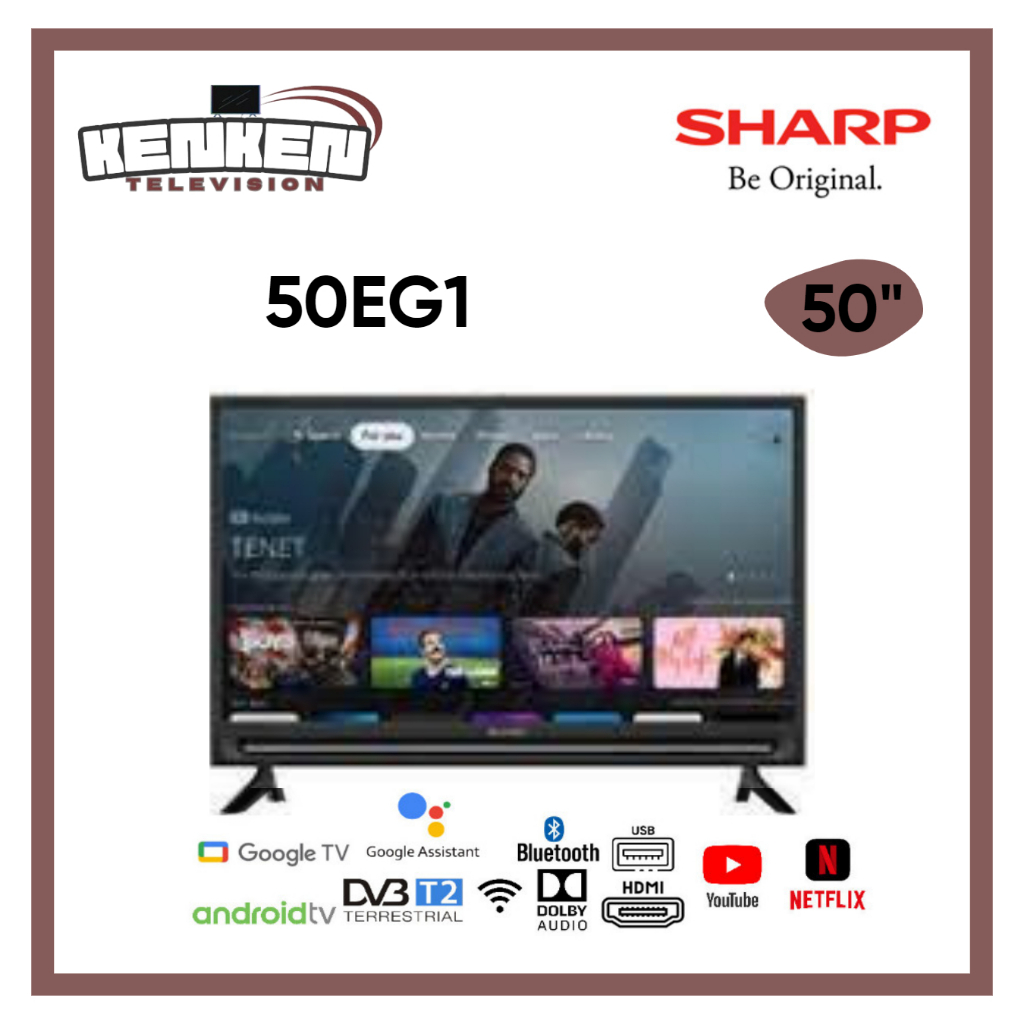 TV LED Android Sharp 50EG1 LED Sharp 50 Inch Android Gogle TV Sharp