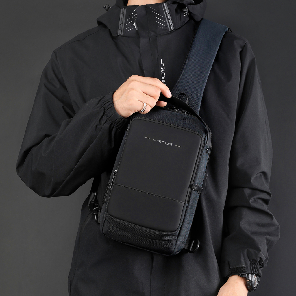 VIRTUS -BB-3001 Tas Selempang Pria Tas Pria Kualitas Terbaik Harga Terjangkau Ringan Awet Tas Waist 