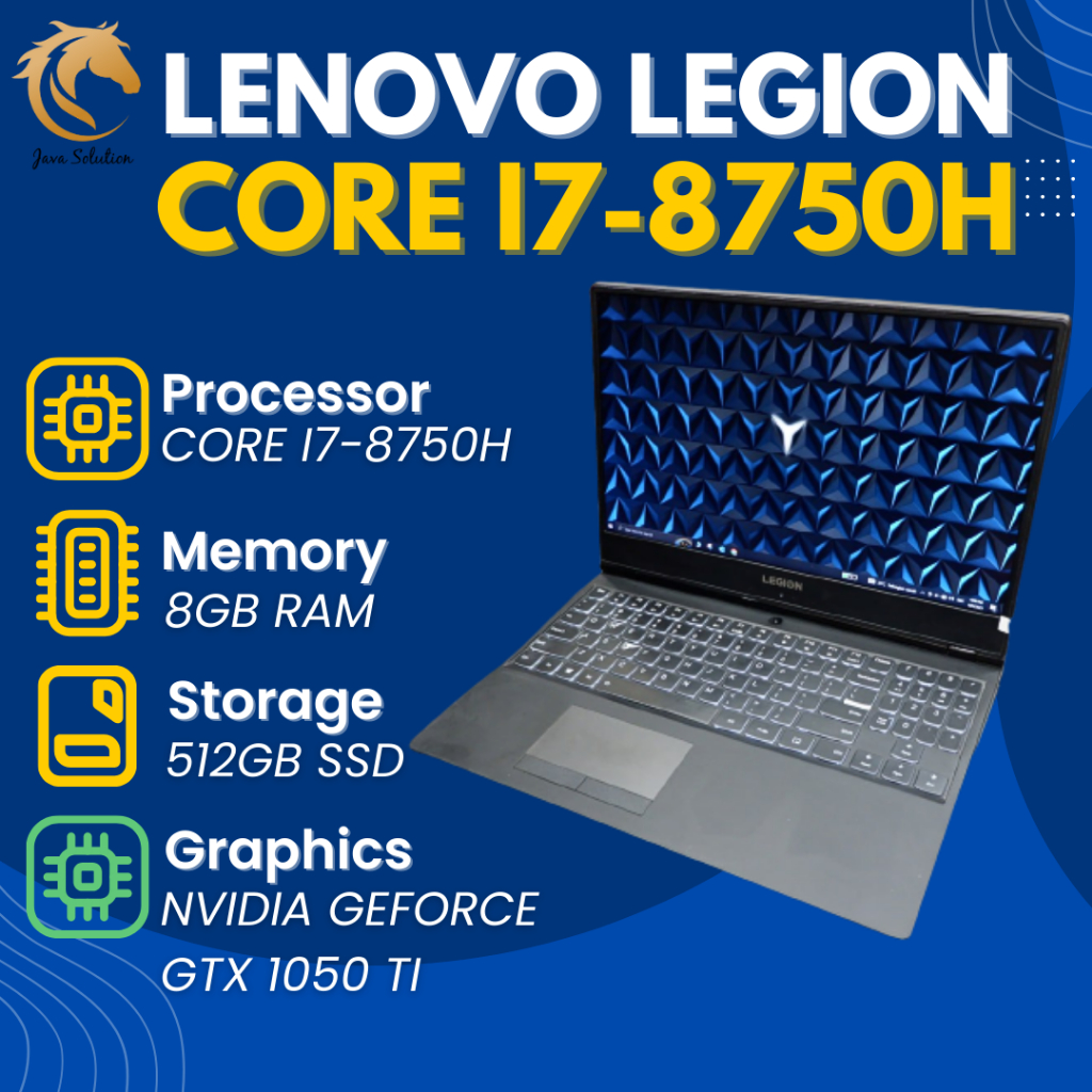 Lenovo Legion Y530 Intel Core i7-8750H NVIDIA GTX1050Ti Ram 16Gb Ssd 512GB