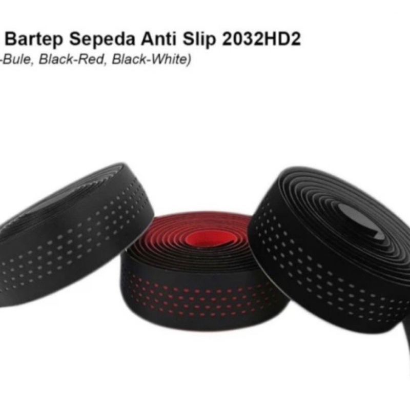 T. bartape velo 2032 premium roadbike bintik gel hitam bintik warna l