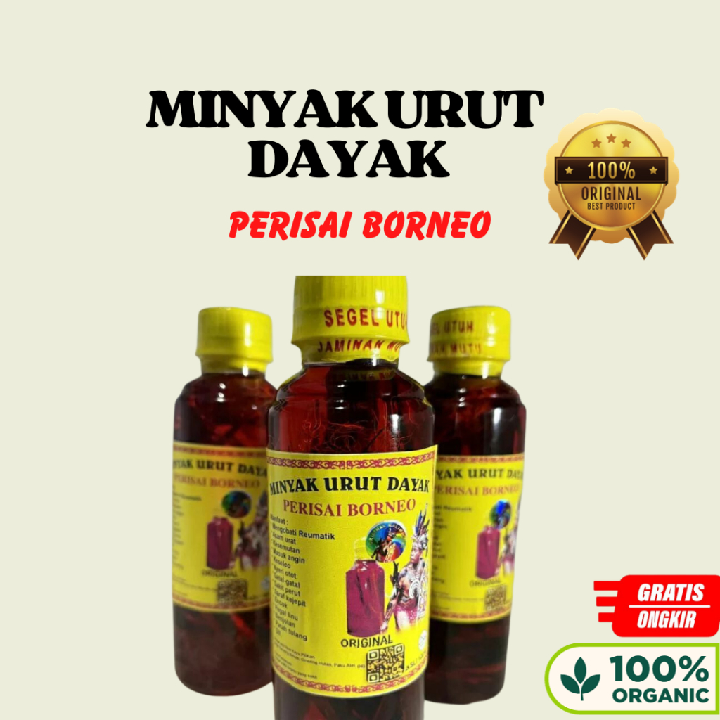 Minyak Urut Dayak Asli Kalimantan Original/minyak daya ibu ida ori/minyak ukurt dayak/minyak urut da