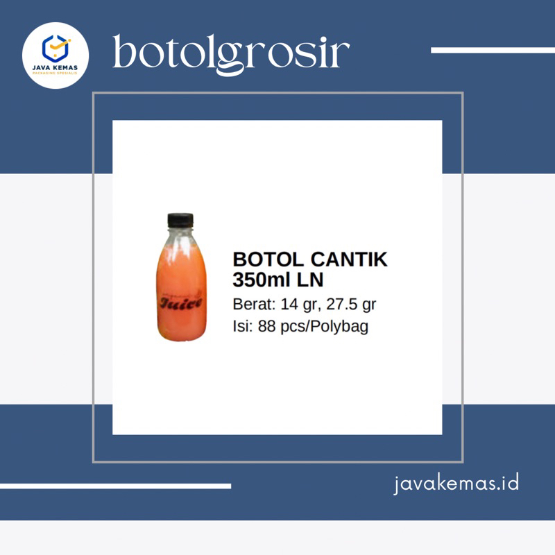 (ECER) botol cantik 350ML LN | botol plastik 350ML