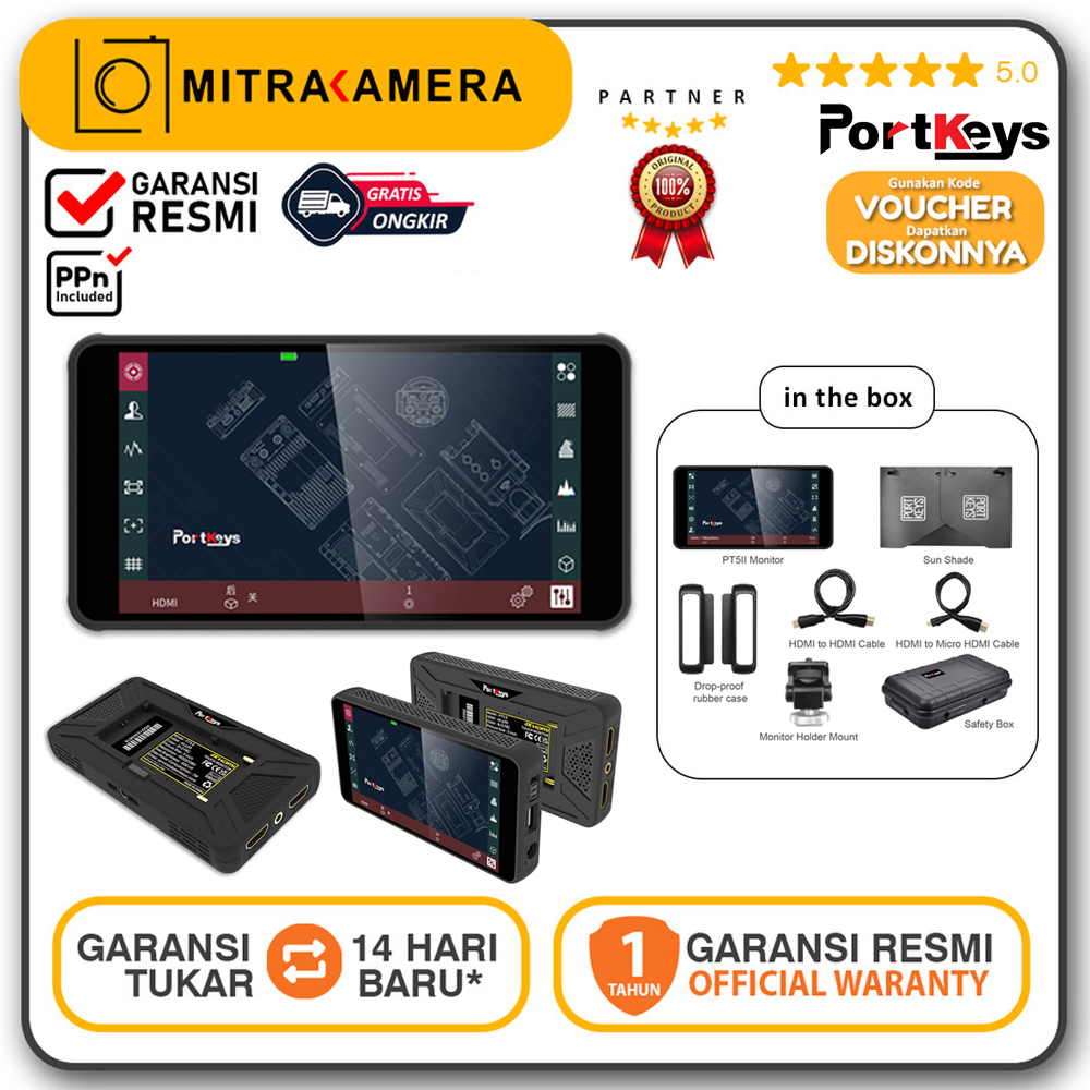 Portkeys PT5 II 5 Inch HDMI Monitor Resmi