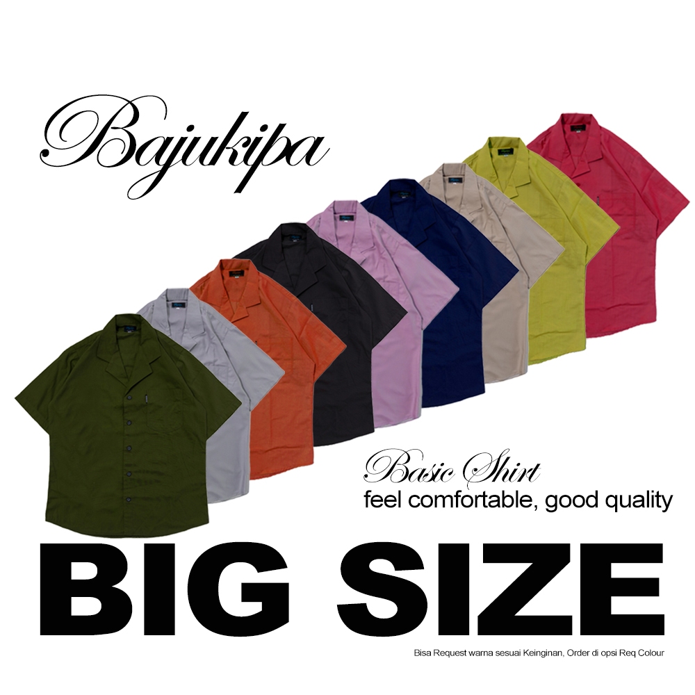 Workshirt BASIC Cuban Collar Big Size