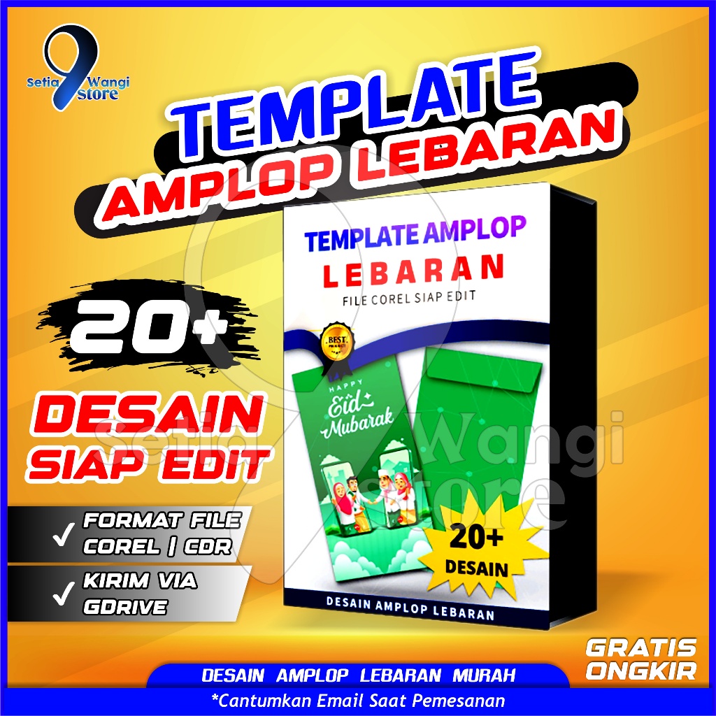 

Template Amplop Hari Raya Idul Fitri | Desain Amplop Lebaran File Siap Edit [GRATIS ONGKIR]