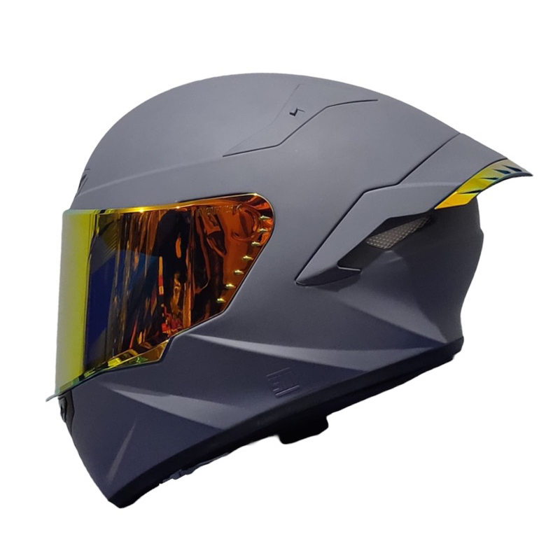 Grey Doff • Helm Full Face KBR TTC / TT COURSE KBR / KBR TTC ISLE SNI ORIGINAL 100%