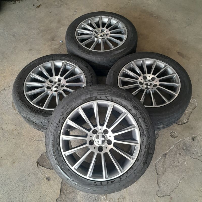 Velg Bekas Mobil Murah AMG Blade Ring 17 + Ban Cocok Di Mobil Inova Alphard Xpander mercy