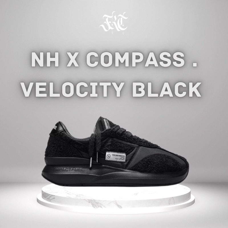 Sepatu Compass x NH NBHD Neighborhood Velocity Black