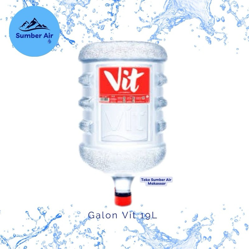 

Air Galon Vit 19 Liter (Galon baru + isi)