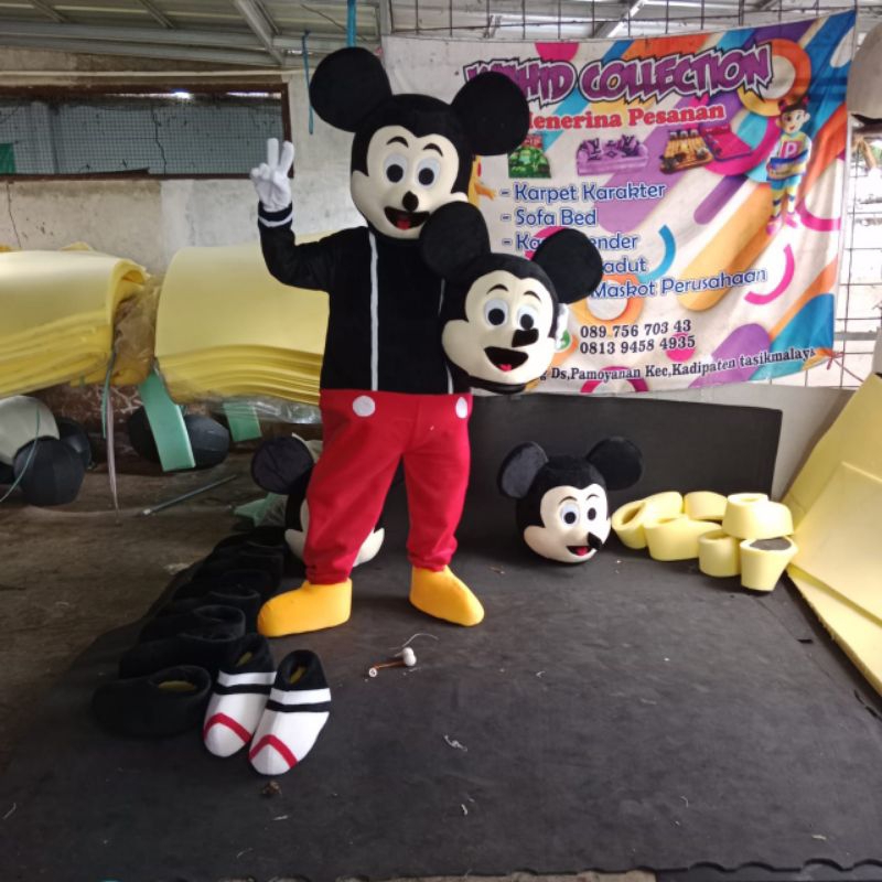 lop Kostum badut Mickey mouse