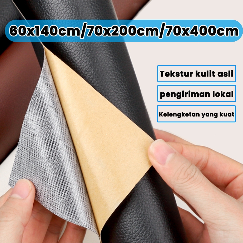Restorasi Kulit 70*200cm Perekat Ekstra Kuat Leather Perbaikan Repair Bahan Kulit Yang Rusak Kulit S