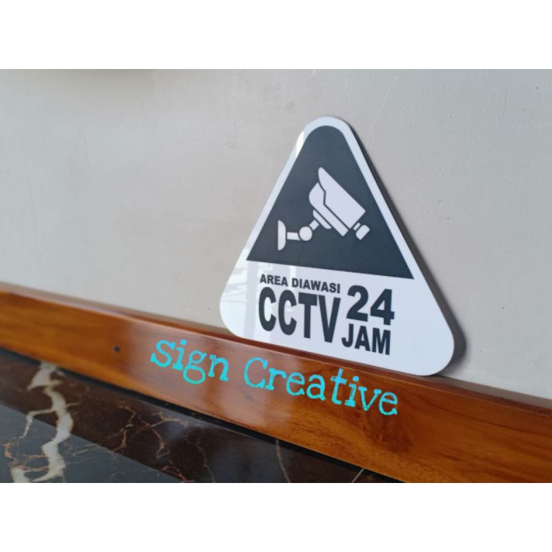 

Sign Board Tanda Cctv akrilkk
