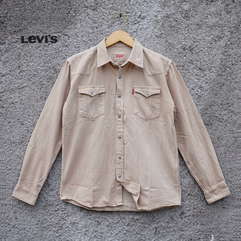 BBC BRANDED Kemeja Denim Lengan Panjang Pria Dewasa Kemeja Vintage Style Branded