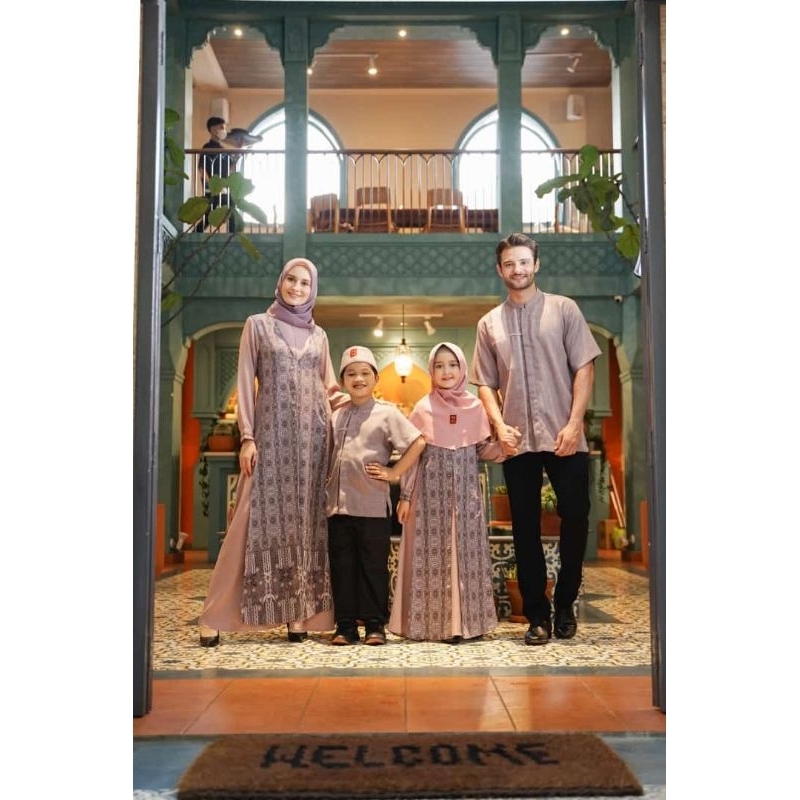 Keke Sarimbit Keluarga Busana Muslim Torino Series Viplet Purple