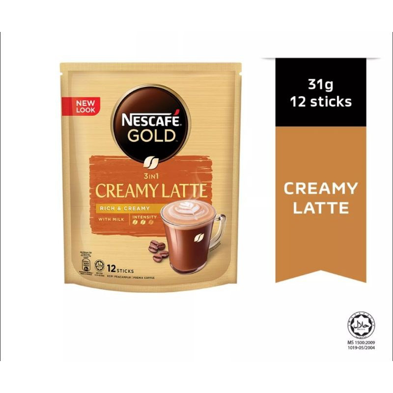 

NESCAFE Gold 3 in 1 Creamy Latte Rich & Creamy 31gram X 12stik