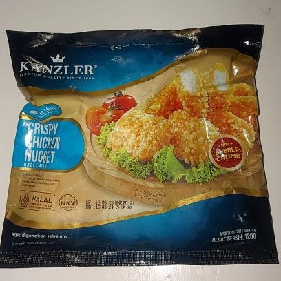 

kanzler crispy bubble crumble chicken nugget 120gr
