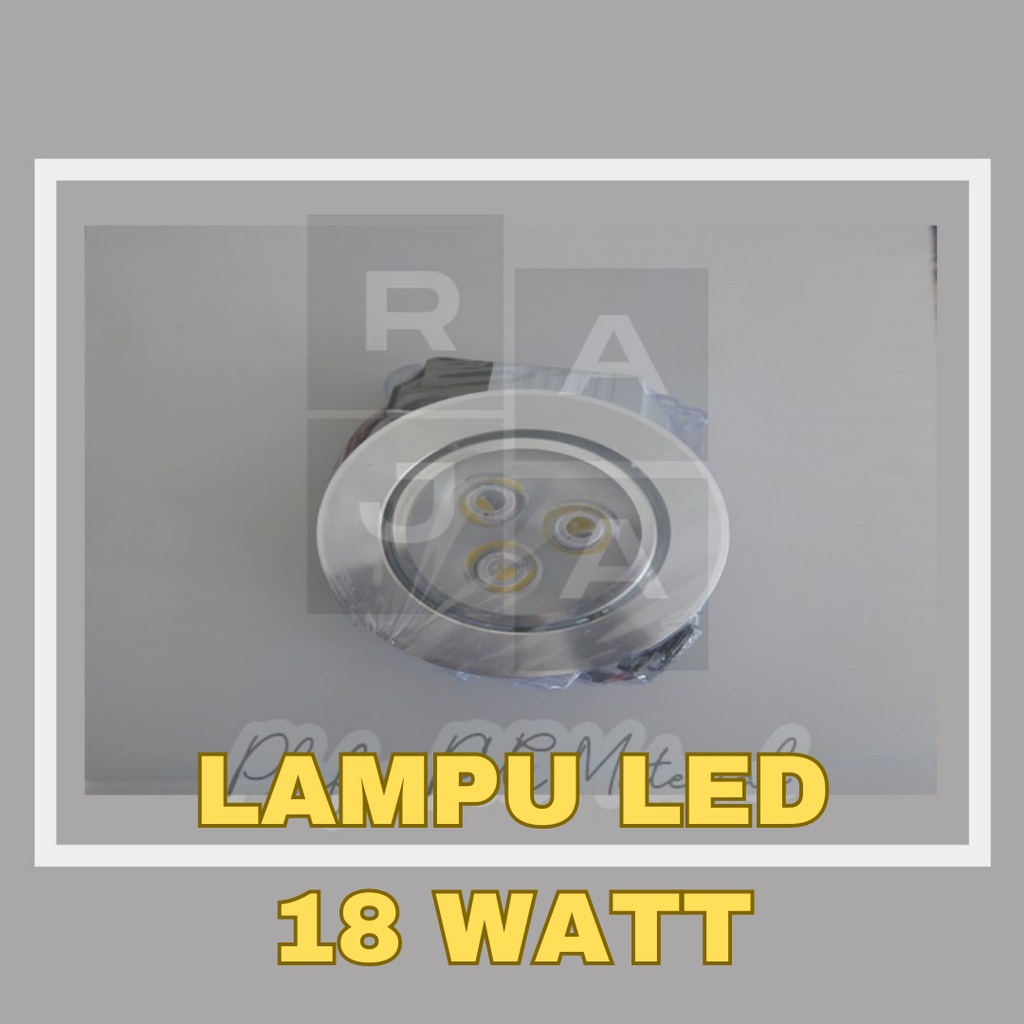 Lampu LED 18 Watt / Lampu hias plafon Warna Kuning Dan Putih Untuk Plafon PVC