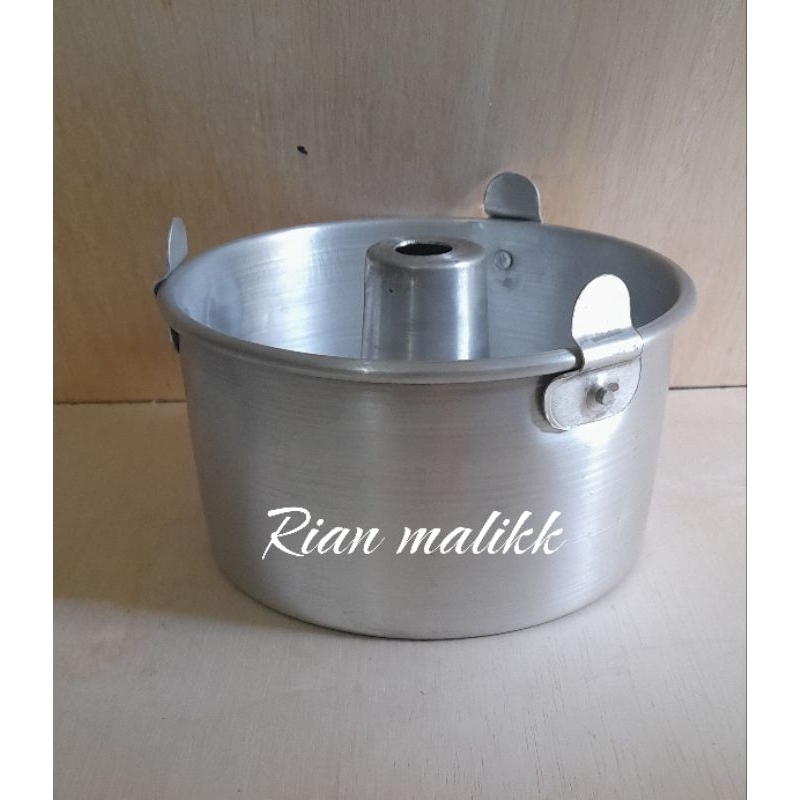 Loyang chiffon cake lurus loyang chiffon press tanpa sambungan bongkar pasang ukuran 16 18 20 22 cm 