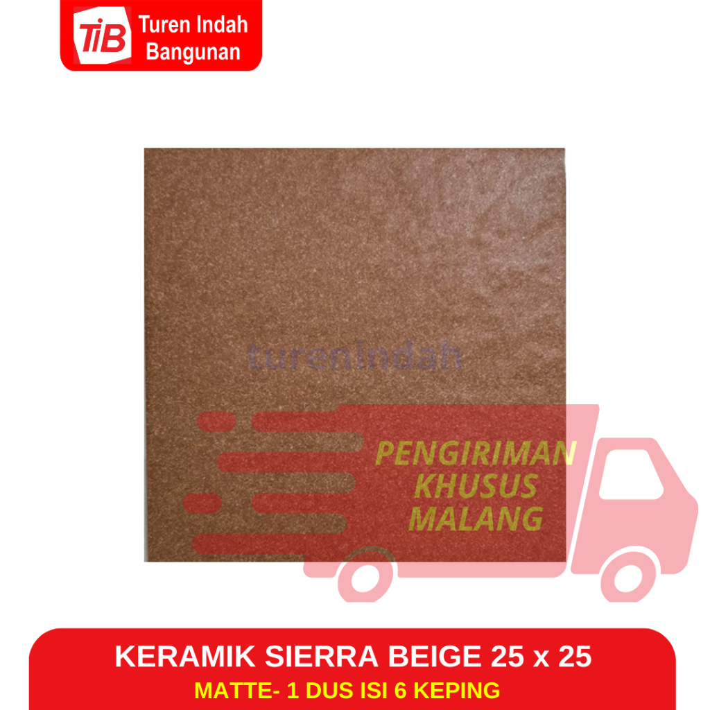 TIB - KERAMIK SIERRA BEIGE 25X25 - KERAMIK KAMAR MANDI - KERAMIK LANTAI KAMAR MANDI - KERAMIK ANTI SLIP - KERAMIK ANTI LICIN