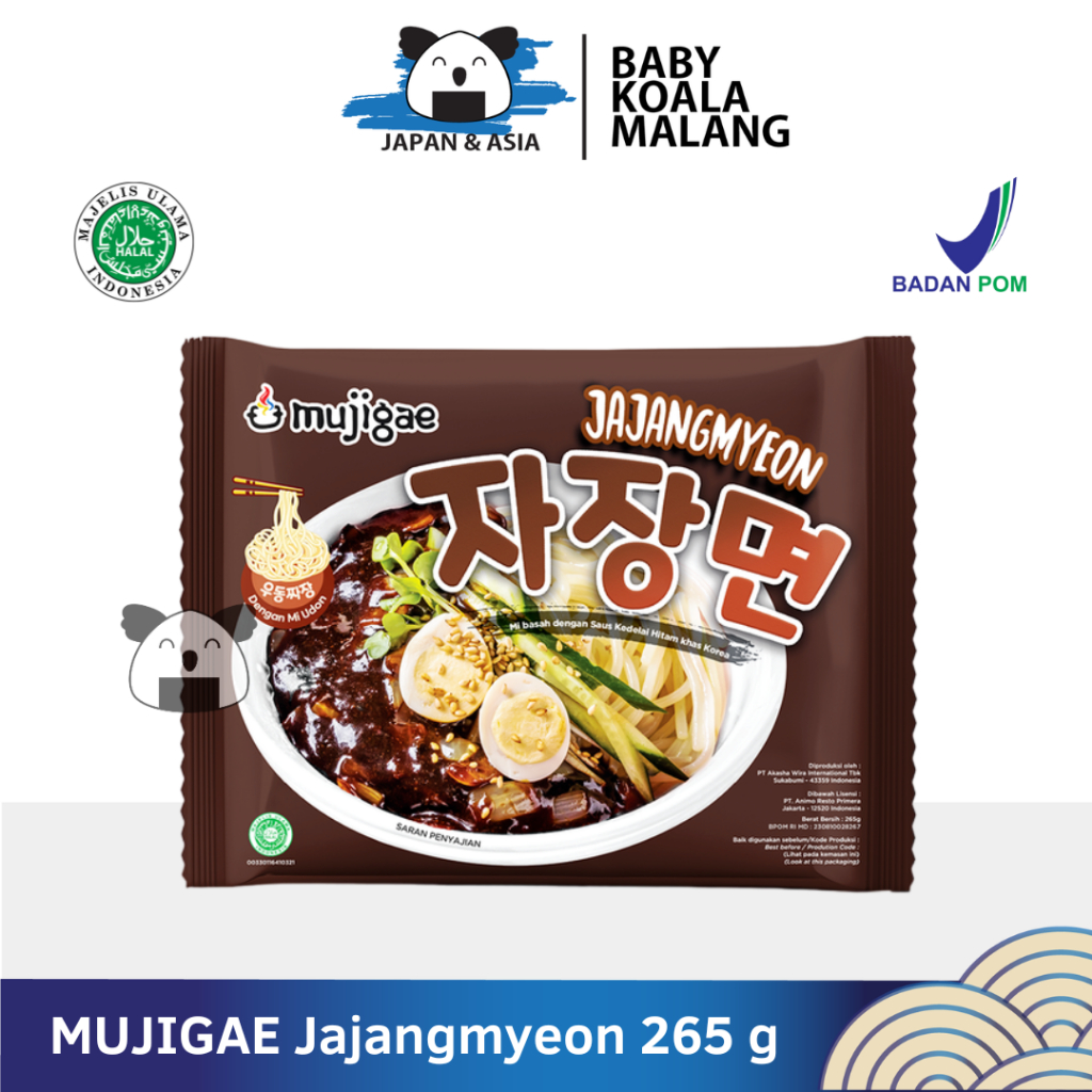 

MUJIGAE Jajangmyeon 265 g Halal | Mie Korea Saus Kedelai Hitam