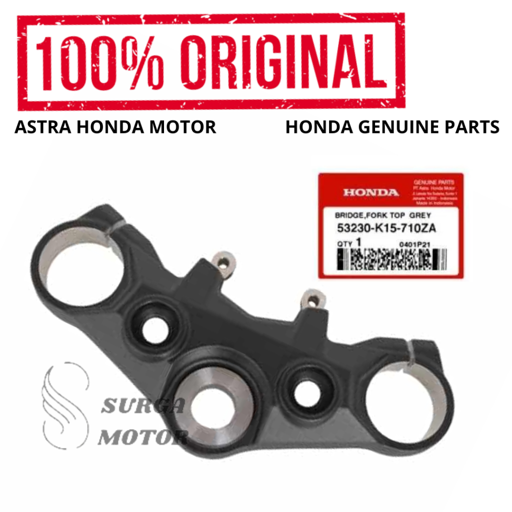 Segitiga Atas Stang Bridge Fork Top Grey  CB 150R StreetFire K15P   53230-K15-710ZA Segi Tiga CB150R
