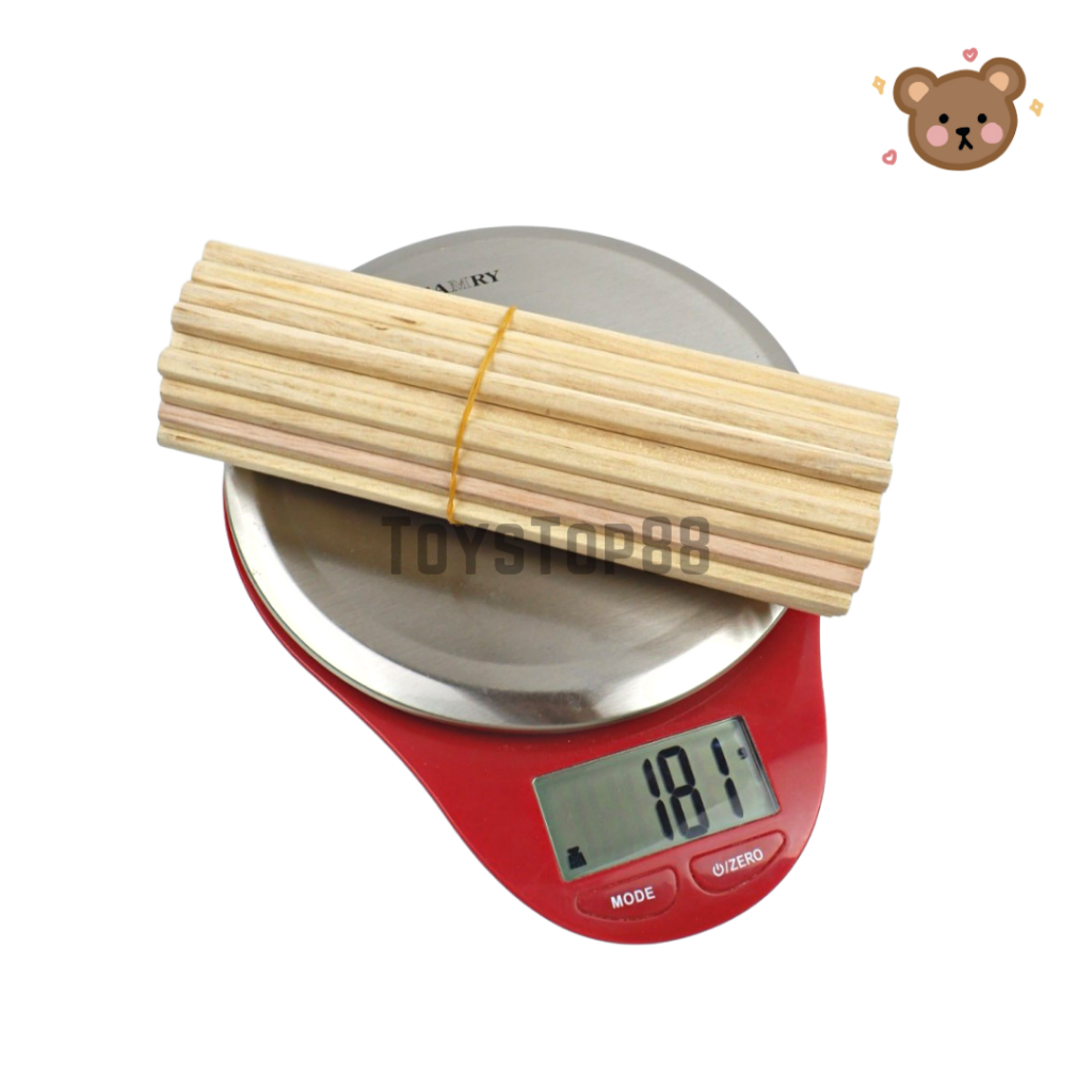 

ATH Pensil Kayu Polos 2B Murah - Pencil Souvenir Hotel Segi Enam Hexagonal Bulat Serut [1 Iket Isi
