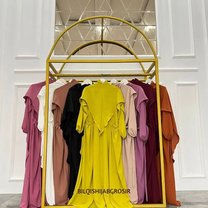 gamis zahra set bergo syar'i/gamis set jilbab/gamis syar'i/gamis murah