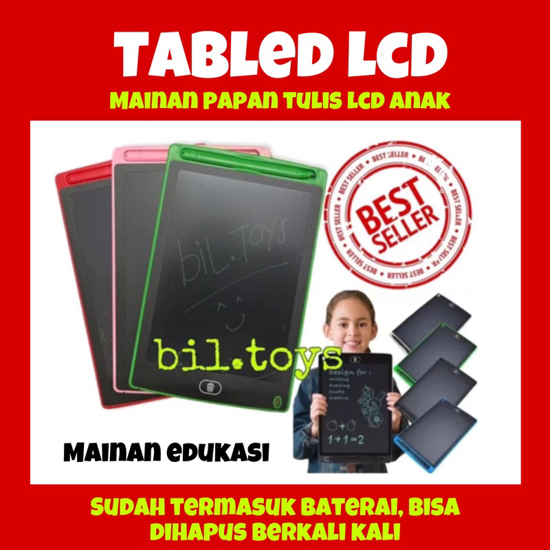 PAPAN TULIS LED GAMBAR LCD ANAK DAN DEWASA DRAWING WRITING TABLET LCD DRAWING BOARD